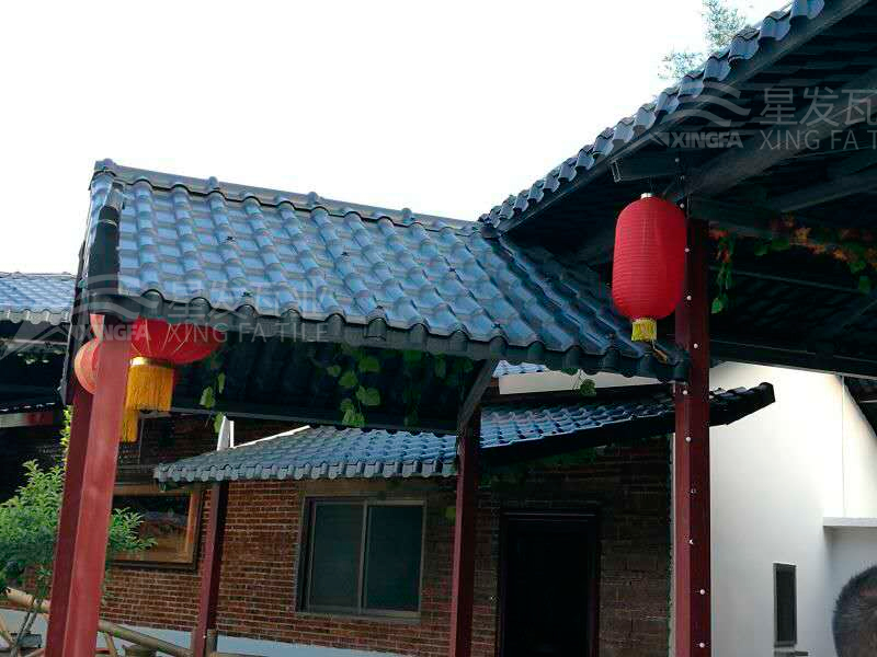 園林建筑搭建樹脂瓦涼亭，將景觀與藝術(shù)融合，別具一格！